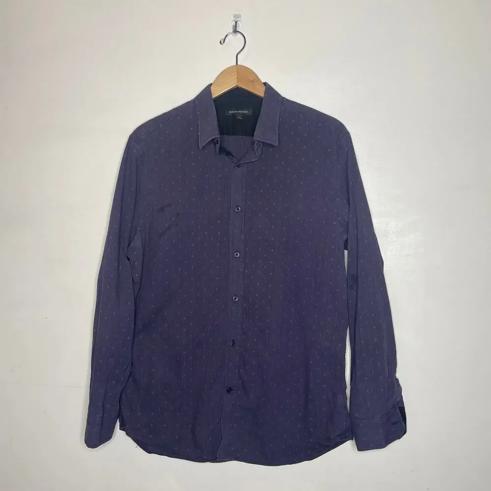 BANANA REPUBLIC Navy Button Down